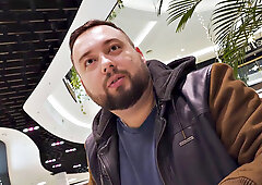 Charlie Red's public bathroom cuckold watches as she gets drilled by her hunter's camera