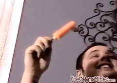 Wild nubile milks off his pulsing fuck-stick while providing super-steamy ORAL JOB