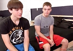 Brady Bennett's first experience with deep throating by Zander Floyd