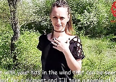 A photographer and videomaker convinces an Italian beauty 1st to be photographed in nature's garb in the centre of the street, then this chab scr