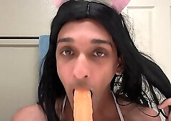 Dildo Deepthroat Training