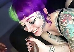 Goth Pawg first bbc blacked raw interracial creampie