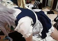 Amateur Asian cosplay anal