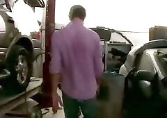 Mechanic shop gays go down