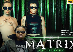 Emma Starletto And Brooklyn Gray - The Matrix (a Xxx Parody); Mff Threesome In Cosplay With And