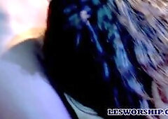 Busty pornstars Bridgette B and Nika Noir are all dolled up in their sexy lingerie but these clothes don't stay on for long. All they want is to 