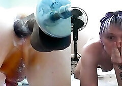 Orgasmic anal Princess takes BBC dildo 🍆