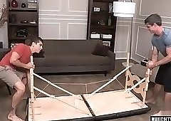 Tattoo gay oral sex and facial