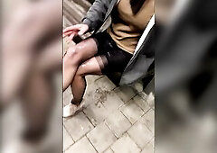 Smeared petticoat and nylon nylons