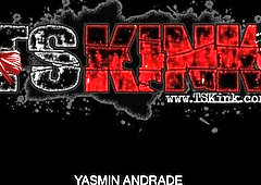 Ladyboy in over the Knee Footwear Pumping away in Mans Donk