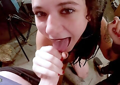 Tattooed And Rasta Bitch Hard Fucked By Two Cocks