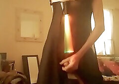 crossdressing and wanking