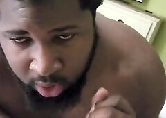 Phat White Stiffy blows a load down his facehole