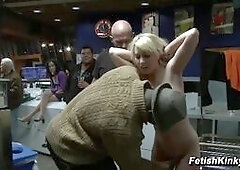 Blonde Missy Public Laundromat Anal