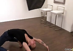 UNEXPECTED ANAL AT CASTING with 24yo beauty