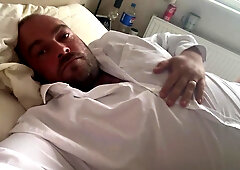 Dad chats messy with meaty pulsating bone leaking precum