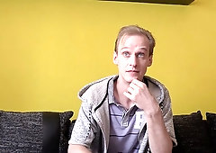 Gangly blonde hottie gets fucked in the ass REAL hard