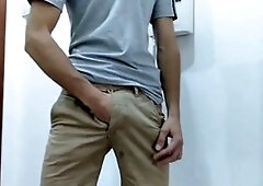 Massive dick cumming from handjob and deepthroating