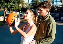 Slim and young hottie Rebecca Volppetti screwed by a big penis