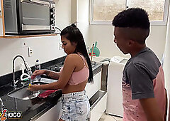 ENJOYING MY WIFE IN THE KITCHEN