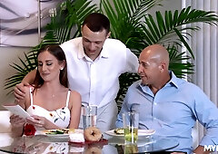 Amazing Cougar Ally Cooper Is Riding Stepsons Big Hard Cock