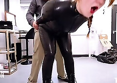 Latex Doll gets Wrecked