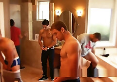 Next Door studios behind the scenes: Getting ready for an orgy!