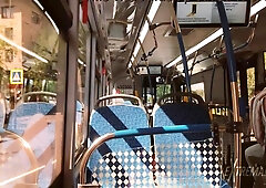 Boy Masturbating On Bus