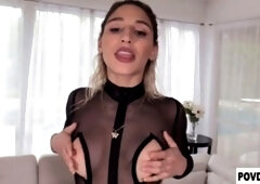 POV fun with Abella Danger and her incredible edging blowjob