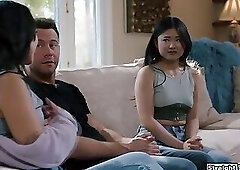 Couples domination sexvid did the trick to get asian to join