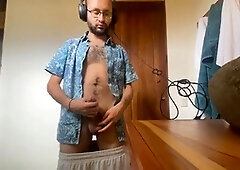 Enjoying and emptying in an Airbnb with a great view