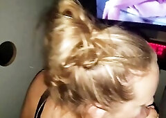 Hawt College Chick Tries Gloryhole and gets Used