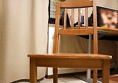 Sissy fills his booty with biggest ebony fisting toy