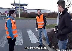 Bare foursome at the parking lot