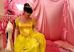 Halloween party, sissy femboy