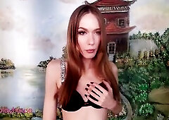 Tranny with Consummate Taut Butt and Lengthy Legs Gets Anal Creampie