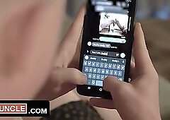 SayUncle Labs - Sexy Slender Twink Tricks Horny Old Dude And Makes Him Pound His Tight Assho