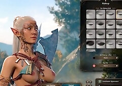 Lewdgames01 having fun with some steamy game mods on PC