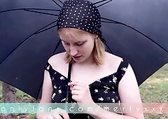 First anal intercourse experience of a countryside blonde babe