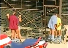 Nasty Gay Foursome Ass Fuck