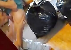 Cole sucks me off in front of mirror