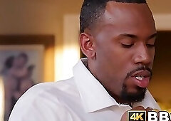 Young babe caught using toys punished with interracial fuck