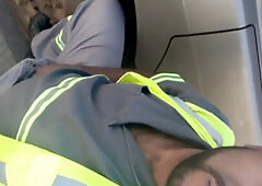 Cum released inside the truck