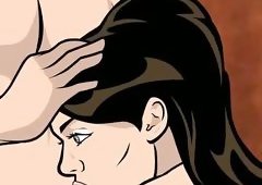 Lana Sucks Archer's Super Hard Dick