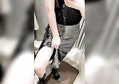 Public dressing room pretty slutty cutie