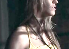 Rebecca (Cassandra) is dreaming of herself being kept in a modern prison and likewise in a medieval dungeon. This babe's masturbating to her drea