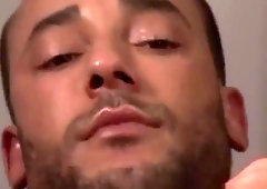 Ripped british jock toys his butthole