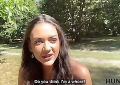 HUNT4K. Tricked a hot teen in a swimsuit into wild sex. Hot sex with Vixi Rafi & George Uhl