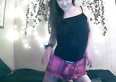 hot shorts and soaked diaper!