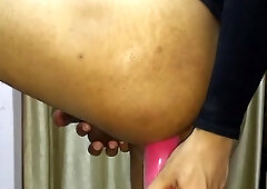 Plunging A Phat Faux-Cock In My Cock-Squeezing Rectal